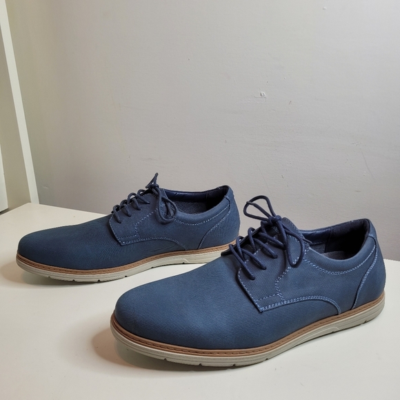 Saddlebred Jack Oxfords Navy Blue Dress Shoes Size Men's 9.5 - Picture 2 of 12